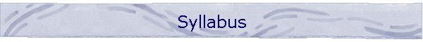 Syllabus